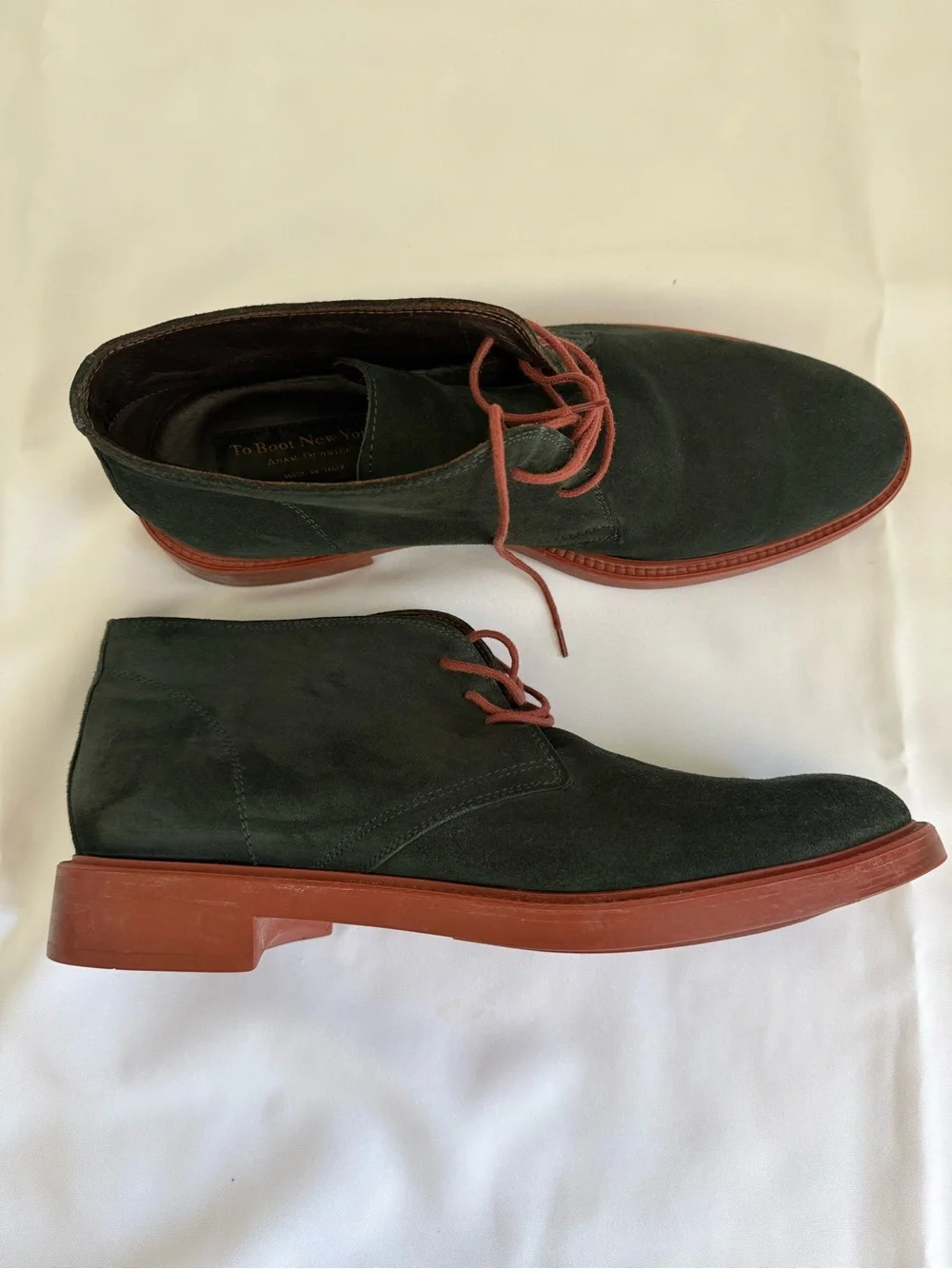 To Boot New York Adam Derrick Collins U850G Blue Suede Lace Shoes Men's Size 12